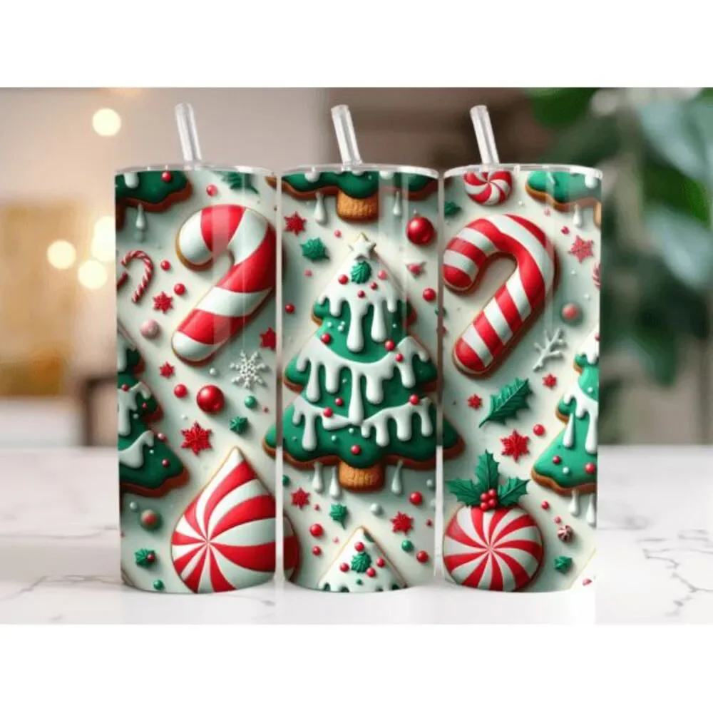 20oz‎ Christmas Tree Cake drink tumbler